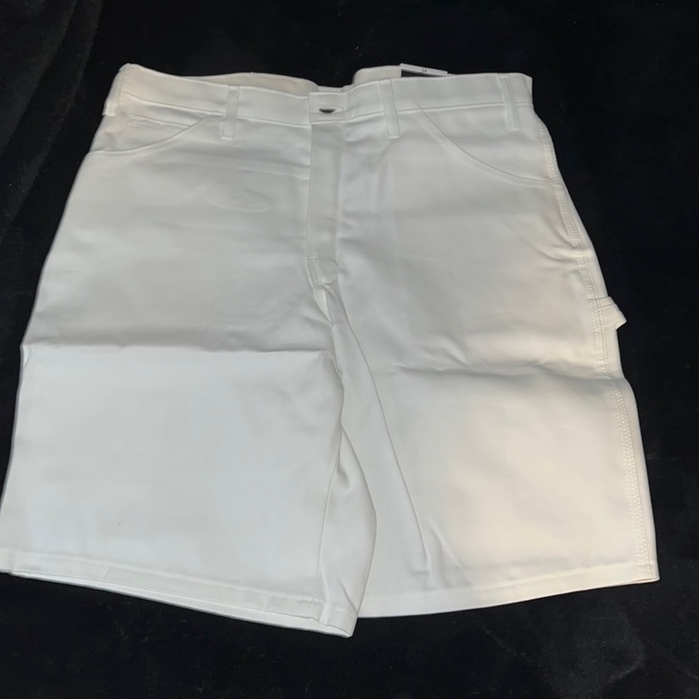 Dickies white painter shorts